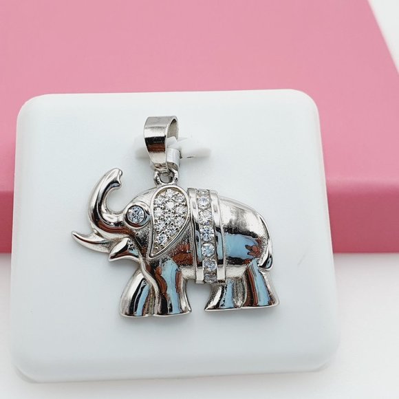 925 Sterling Silver Cubic Zirconia Pendant, U19254483 - Picture 3 of 11